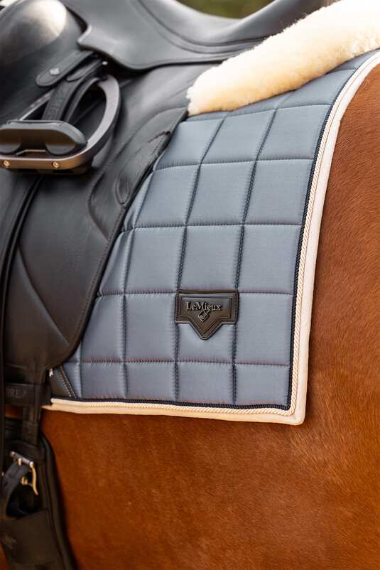 LeMieux dressur sjabrak Satin Jay Blue