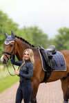 LeMieux dressur sjabrak Satin Jay Blue