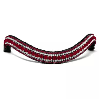 Bling your horse Bordeaux red & crystal