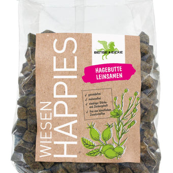 Happies hestegodbit med nype og linfrø
