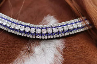 Bling Your Horse Wave Rhinestone Crystal & Blue