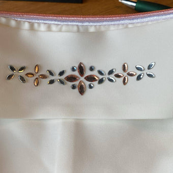 Horka kalvekryss silver/rose