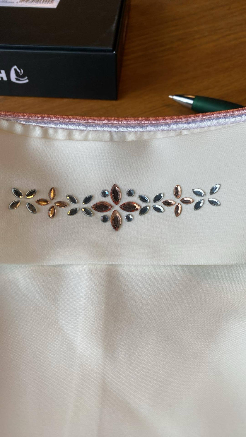 Horka kalvekryss silver/rose