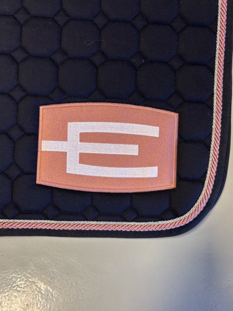 Equiline sjabrak m/ glitter og dobbel piping
