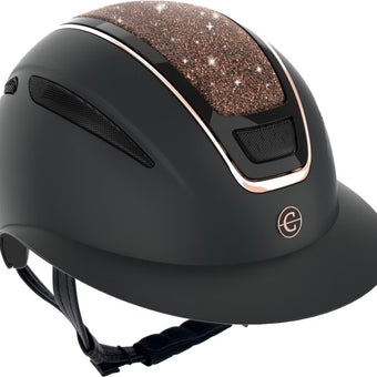 Covalliero Elite Polo Ridehjelm m/rosegull