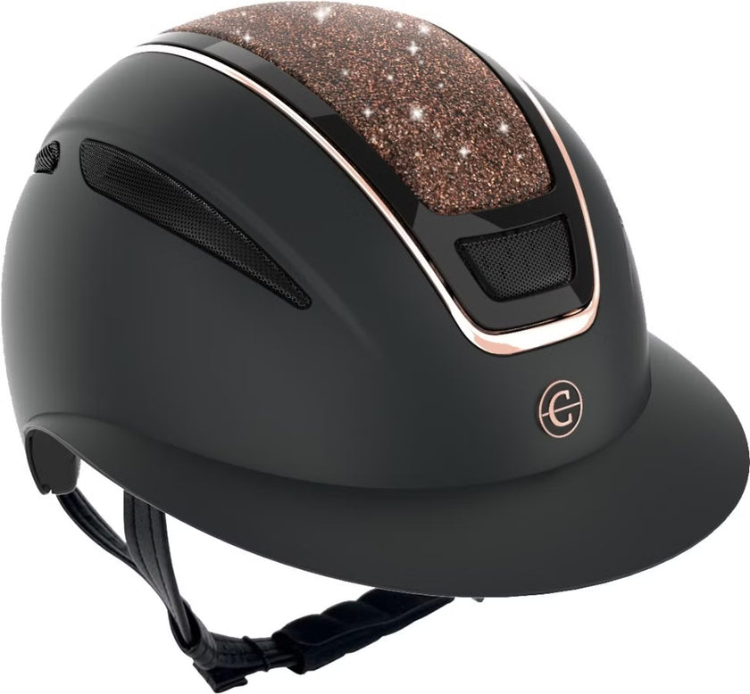 Covalliero Elite Polo Ridehjelm m/rosegull