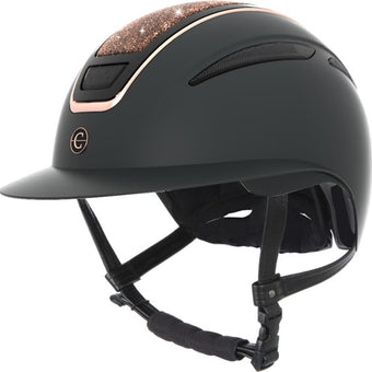 Covalliero Elite Polo Ridehjelm m/rosegull