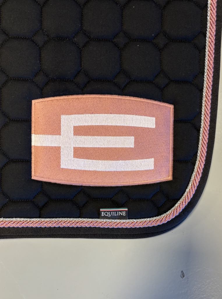 Equiline sjabrak m/ glitter og dobbel piping